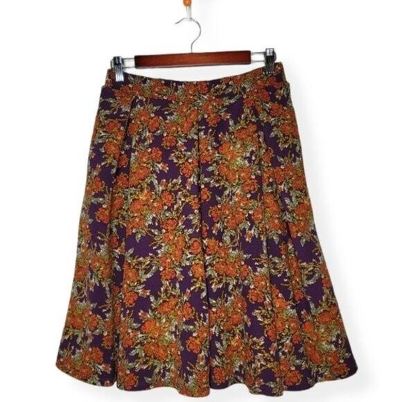LuLaRoe Madison Floral Skirt Small - Picture 5 of 10